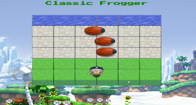 Arcade Game with frogger elements